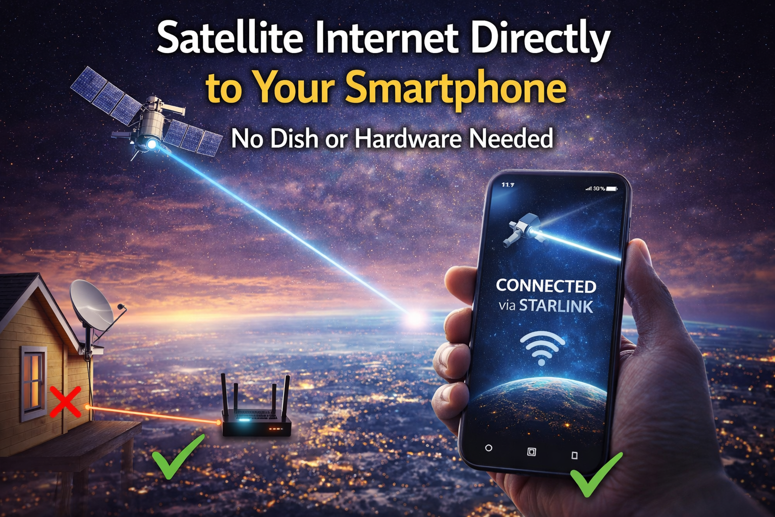 Satellite Internet Now Works Directly on Mobile Phones Without Extra Hardware
