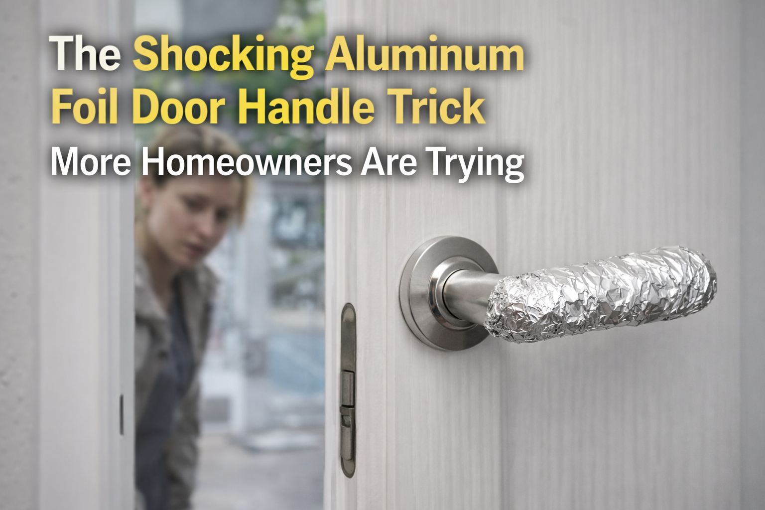 The Shocking Reason People Are Wrapping Aluminum Foil Around Door Handles